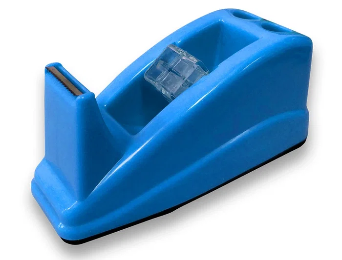 Q-connect Portarrollos de Sobremesa de Plástico Azul para Cinta hasta 33 m, 135 x 60 mm Q-connect Portarrollos de Sobremesa de Plástico Azul para Cinta hasta 33 m, 135 x 60 mm