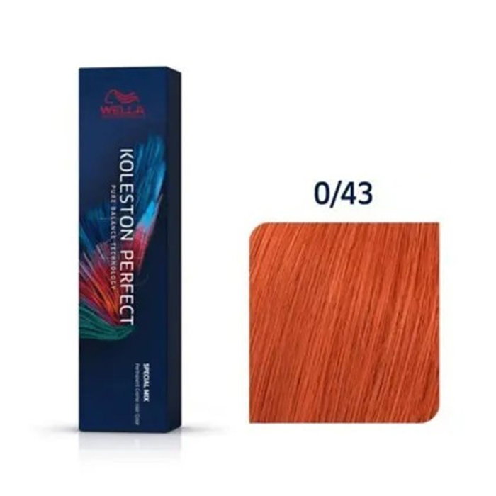 Tinte Permanente Wella SP Koleston Perfect ME+ 0/43 - rojo coral