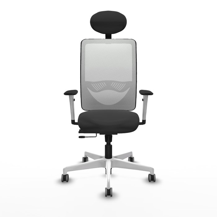 PIQUERAS Y CRESPO Silla de oficina Zulema Gris oscuro y Blanco PIQUERAS Y CRESPO Silla de oficina Zulema Gris oscuro y Blanco