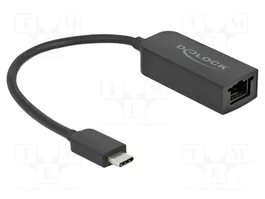 DeLOCK Adaptador USB Type-C a 2,5 Gigabit LAN RJ45 compacto