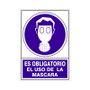 DUVER Señal de Obligación de Uso de Máscara 345x245 mm