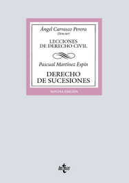 Derecho de sucesiones, Pascual Martínez Espín - TECNOS