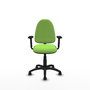 PIQUERAS Y CRESPO Silla de oficina Aýna color Pistacho con Brazos 2D