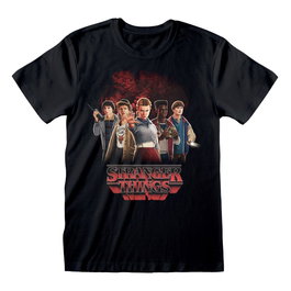 Heroes Inc Stranger Things Camiseta Group with Vecna behind talla L
