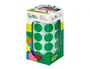 Liderpapel Gomets Autoadhesivos Circulos 20 mm Verde Rollo de 2000 Unidades