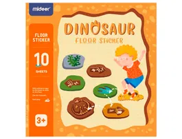 Mideer Juego Didactico de Rayuela Dinosaurio con 64 Adhesivos Removibles para Suelo