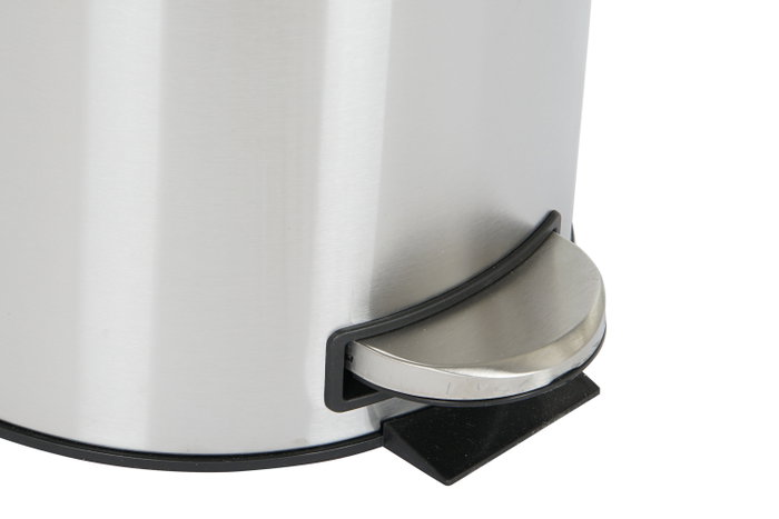 DKD Home Decor Papelera Inox PP 25x25x39 12L Mate Plateado