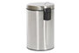 DKD Home Decor Papelera Inox PP 25x25x39 12L Mate Plateado