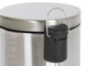 DKD Home Decor Papelera Inox PP 25x25x39 12L Mate Plateado