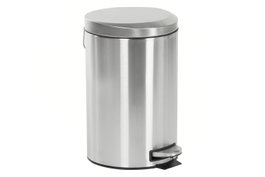 DKD Home Decor Papelera Inox PP 25x25x39 12L Mate Plateado