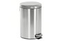DKD Home Decor Papelera Inox PP 25x25x39 12L Mate Plateado