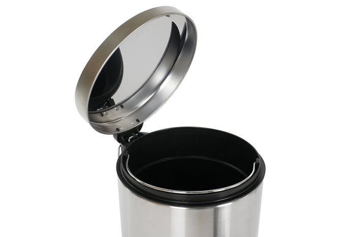 DKD Home Decor Papelera Inox PP 25x25x39 12L Mate Plateado DKD Home Decor Papelera Inox PP 25x25x39 12L Mate Plateado