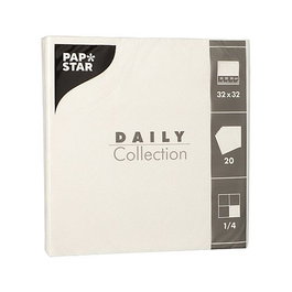 PAPSTAR Servilletas Blancas de 2 Capas (32,0 x 32,0 cm)
