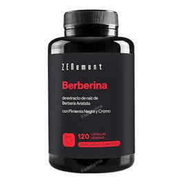 ZENEMENT Berberina con Pimienta Negra y Cromo 120 Cápsulas Vegano Sin Gluten Sin Lactosa