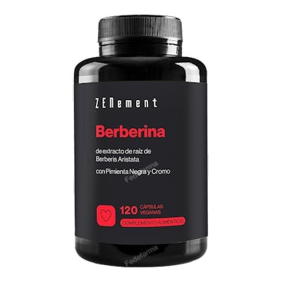 Zenement Berberina con Pimienta Negra y Cromo, 120 Cápsulas Zenement Berberina con Pimienta Negra y Cromo, 120 Cápsulas