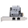 StarTech.com Tarjeta de Red PCI Express Ethernet de 2 Puertos 10 Gigabit 10Gbe LAN RJ45 NBASE-T 10GBASE-T para PC y Servidor