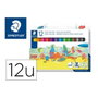 Staedtler Rotuladores Noris 340 Multicolor Estuche de 12 Unidades, Trazo 3 mm