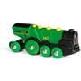 Brio World 33593 Potente Locomotora Verde a Baterías Juguete de Madera