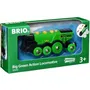 Brio World 33593 Potente Locomotora Verde a Baterías Juguete de Madera