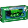 Brio World Locomotora verde con baterías de madera