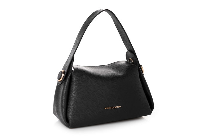 Vince Camuto Trieste Bolso Negro de Piel de Polivinilo Elegante y Duradero para Mujer