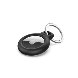 Belkin Funda con Llavero para Apple AirTag, Pack de 4, Negro
