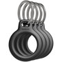Belkin Pack de 4 Fundas con Anilla para Apple AirTag, Negro MSC001BTBK