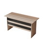 Hanah Home Mesa de Estudio Moderna Roble y Negro Vo1-Ob 140x60x73.8cm
