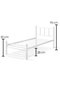 Hanah Home Cama Individual K90 Metal Blanca 90 x 190 cm