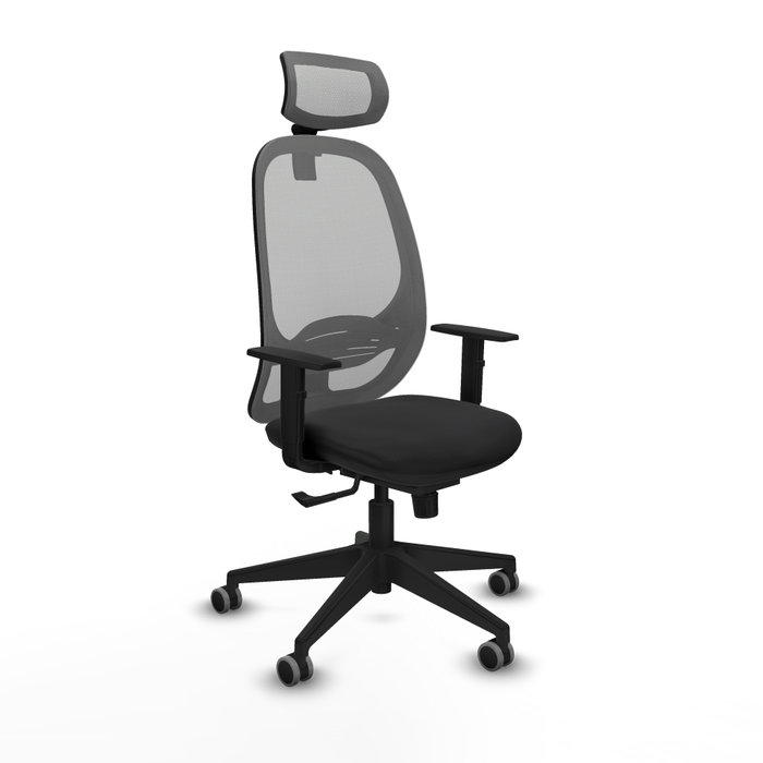 PIQUERAS Y CRESPO Silla de oficina Cilanco con mecanismo Sincro, Negro y Gris PIQUERAS Y CRESPO Silla de oficina Cilanco con mecanismo Sincro, Negro y Gris