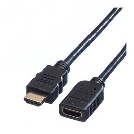 VALUE Cable HDMI 1.5 m High Speed con Ethernet, Extension Macho-Hembra, 4K Ultra HD 3840x2160, 30 Hz, Plug and Play