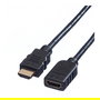 VALUE Cable HDMI 1.5 m High Speed con Ethernet, Extension Macho-Hembra, 4K Ultra HD 3840x2160, 30 Hz, Plug and Play