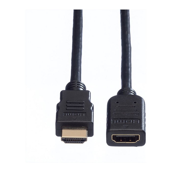 VALUE Cable HDMI 1.5 m High Speed con Ethernet, Extension Macho-Hembra, 4K Ultra HD 3840x2160, 30 Hz, Plug and Play