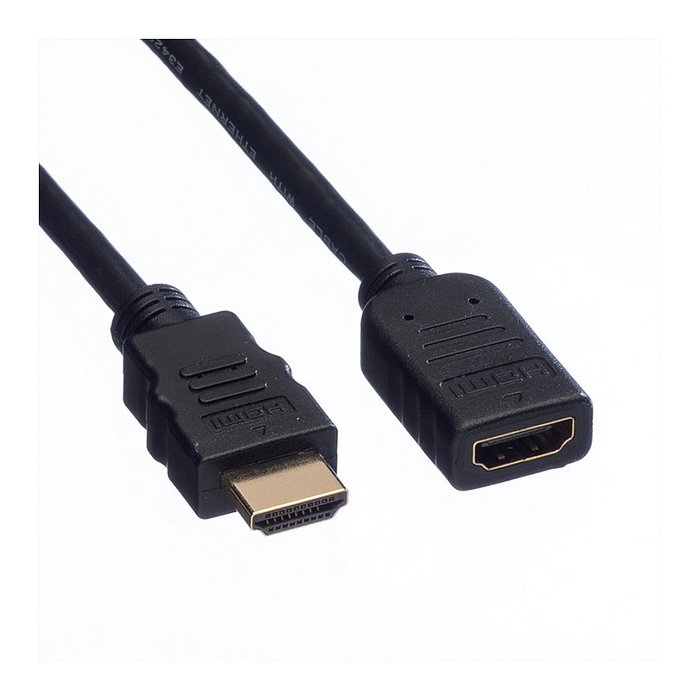 VALUE Cable HDMI 1.5 m High Speed con Ethernet, Extension Macho-Hembra, 4K Ultra HD 3840x2160, 30 Hz, Plug and Play