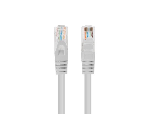 Lanberg Cable de Red Cat.6 UTP Gris 7.5m, CCA AWG26, 250MHz, 1Gbps, para Redes Domésticas y Oficina
