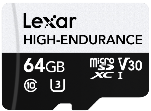 Lexar High-Endurance MicroSDXC de 64 GB UHS-I Clase 10 Lexar High-Endurance MicroSDXC de 64 GB UHS-I Clase 10