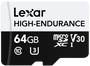 Lexar High-Endurance MicroSDXC de 64 GB UHS-I Clase 10
