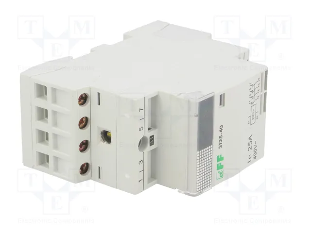 F&F Contactor 4-polar de instalación 25A 230VAC