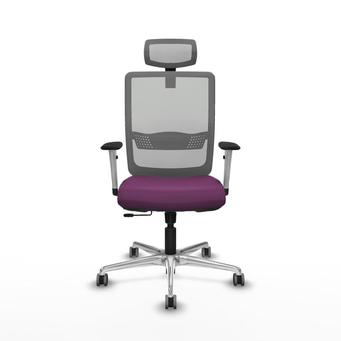 PIQUERAS Y CRESPO Silla de oficina Haches Morado y Gris PIQUERAS Y CRESPO Silla de oficina Haches Morado y Gris