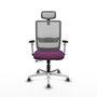 PIQUERAS Y CRESPO Silla de oficina Haches Morado y Gris