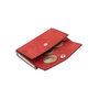 Zoozie Bags Cartera para Hombre Piel Auténtica Roja 9,5 cm x 6,5 cm x 2 cm