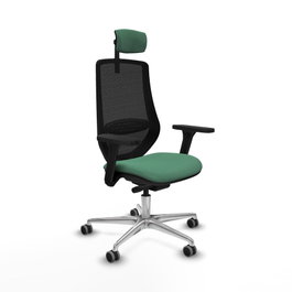 PIQUERAS Y CRESPO Silla de oficina Mardos Verde Esmeralda y Negro