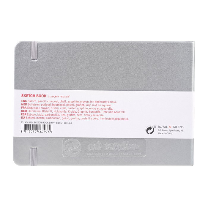 Talens Art Creation Cuaderno de Bocetos Plata Brillante 21 x 14.8 cm