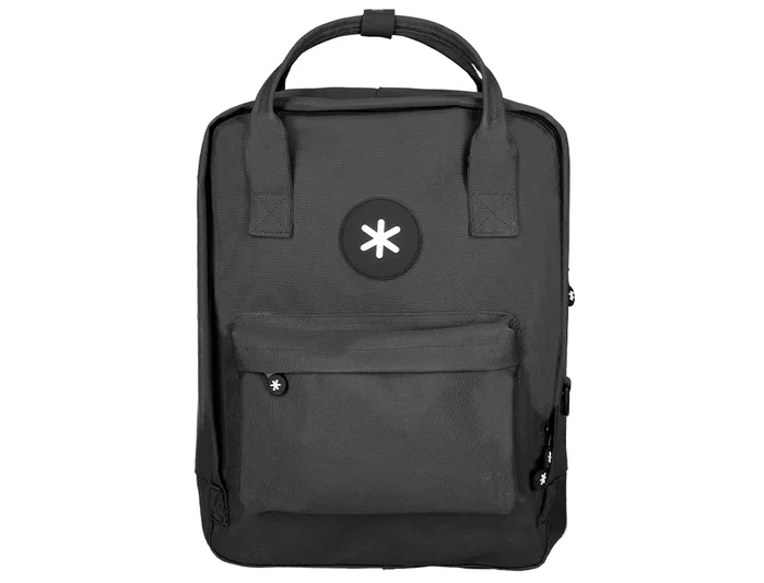 Antartik Mochila Antartik 2 asas y bolsillos exteriores negro Antartik Mochila Antartik 2 asas y bolsillos exteriores negro