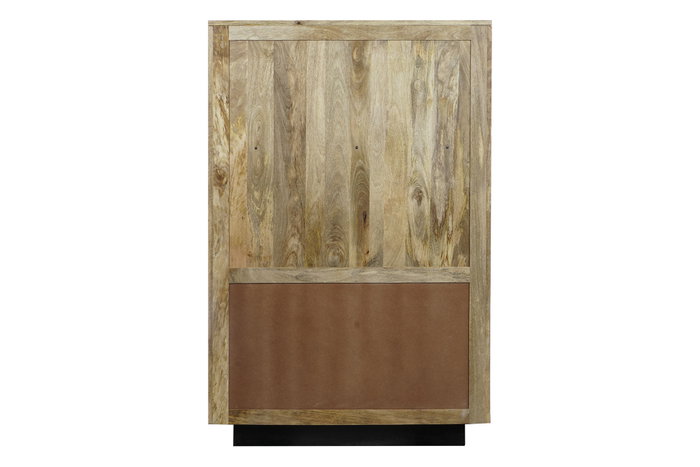 DKD Home Decor Vitrina Moderno Mango y Cristal 90 x 40 x 142 cm