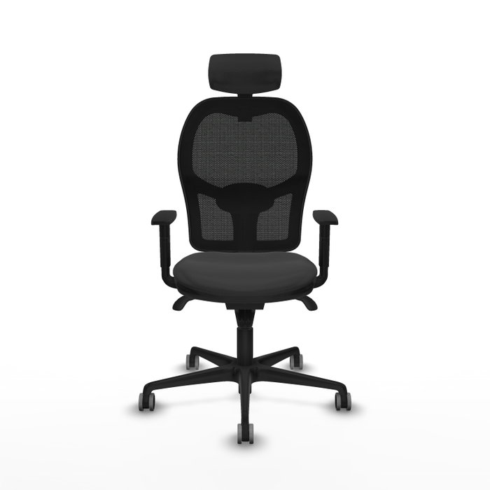 PIQUERAS Y CRESPO Silla de oficina Jorquera gris oscuro y negro PIQUERAS Y CRESPO Silla de oficina Jorquera gris oscuro y negro