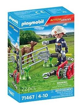 PLAYMOBIL Misión bomberos: rescate animal 71467 PLAYMOBIL Misión bomberos: rescate animal 71467