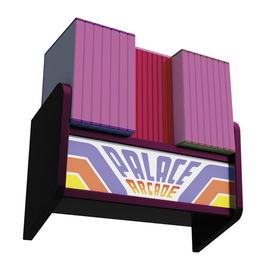 ERIK Lámpara Stranger Things Arcade MDF Acrílico con Estantería USB Recargable