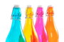 DKD Home Decor Surtido de 12 Botellas de Cristal con Base de Hierro, 1000 ml