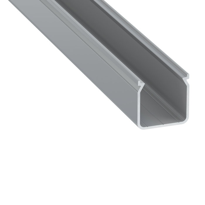 Kimera Helse Perfil de Aluminio Anodizado Plata con Difusor Opal y Tapones 2,02M